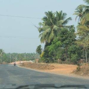 The road from Murudeshwar to Gokarna