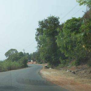 The road from Murudeshwar to Gokarna