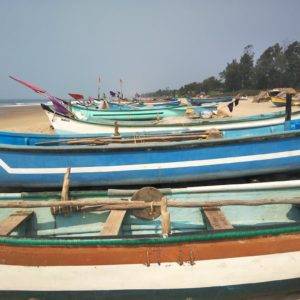 Boats at Gokarna Beach